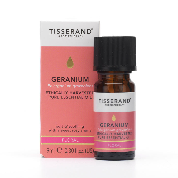 Tisserand Geranium Ethically Harvested Pure Essential Oil 9ml - Dennis the Chemist