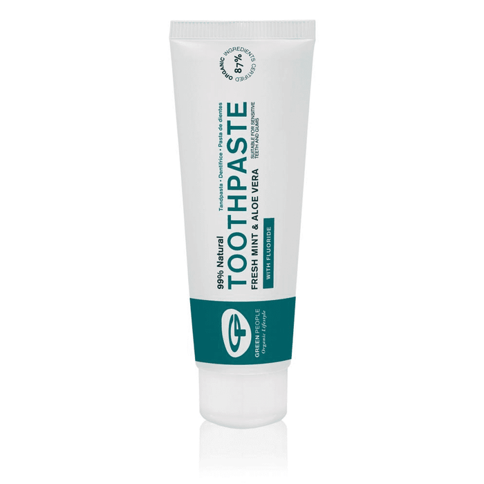 Green People Toothpaste Fresh Mint & Aloe Vera with Fluoride 75ml