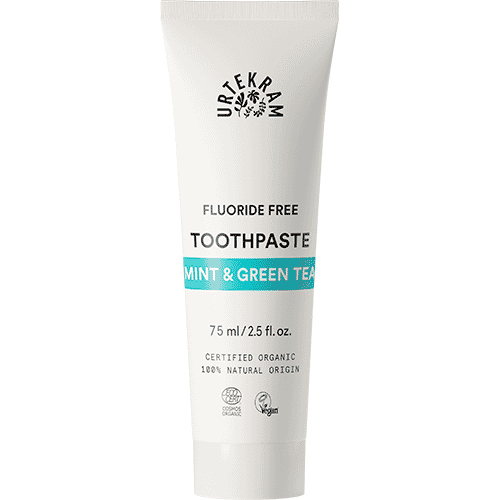 Urtekram Toothpaste Mint & Green Tea (Fluoride Free) 75ml