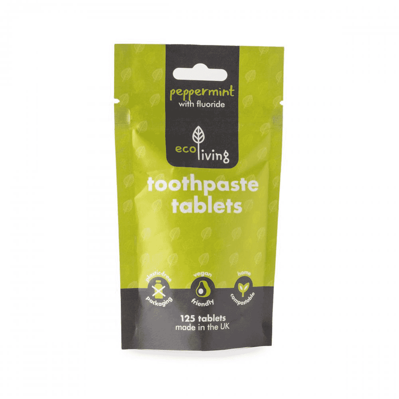 ecoLiving Toothpaste Tablets Peppermint with Fluoride 125s