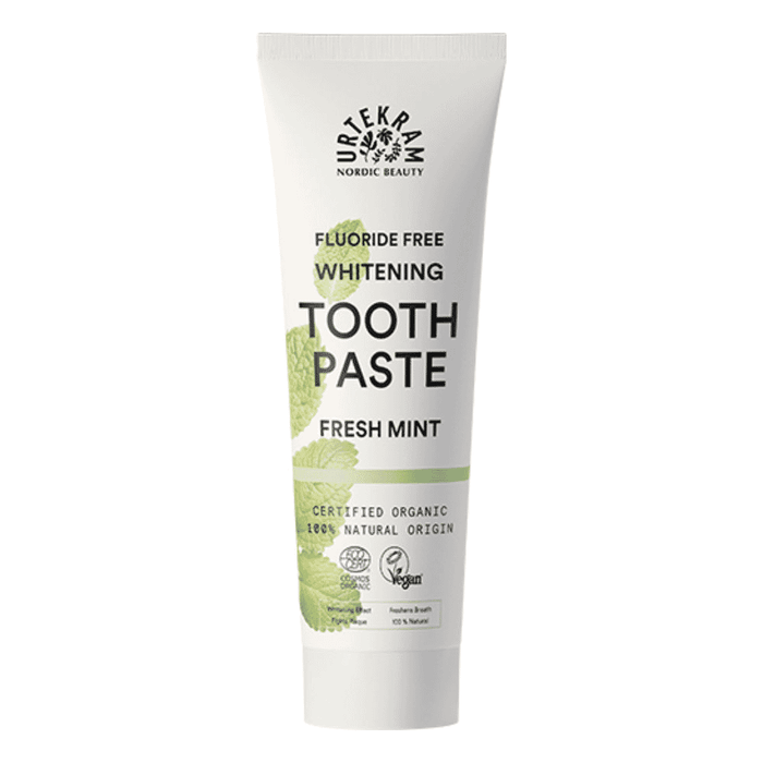 Urtekram Toothpaste Whitening Fresh Mint (Fluoride Free) 75ml