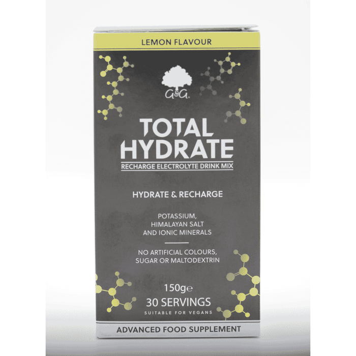 G&G Vitamins Total Hydrate Electrolyte Drink Mix Lemon Flavour 150g