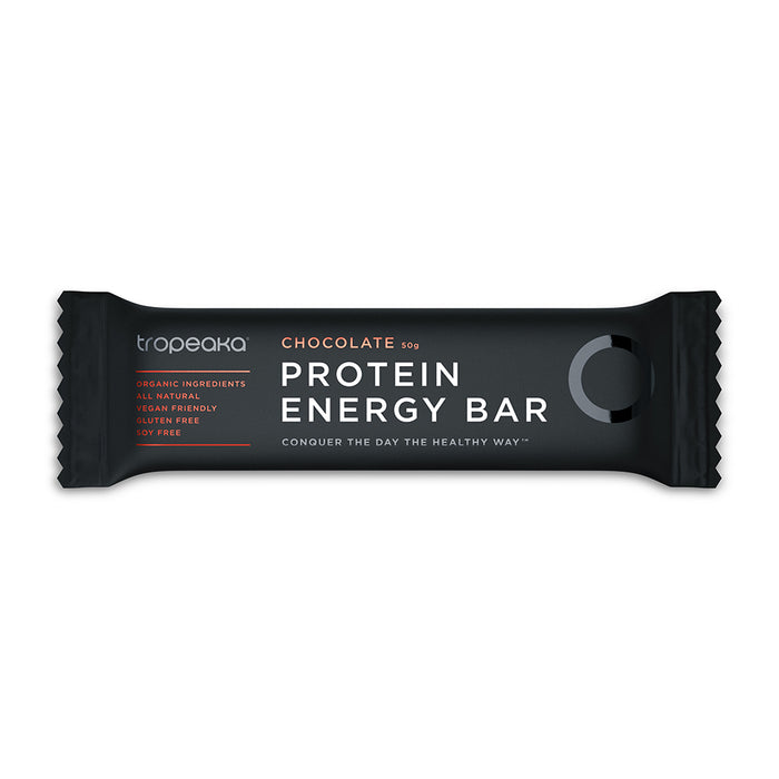Tropeaka Protein Energy Bar Chocolate 50g SINGLE