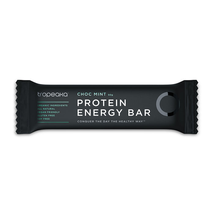 Tropeaka Protein Energy Bar Choc Mint 50g SINGLE - Dennis the Chemist