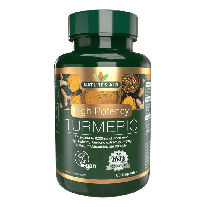 Natures Aid Turmeric (High Potency) 8200mg 60s