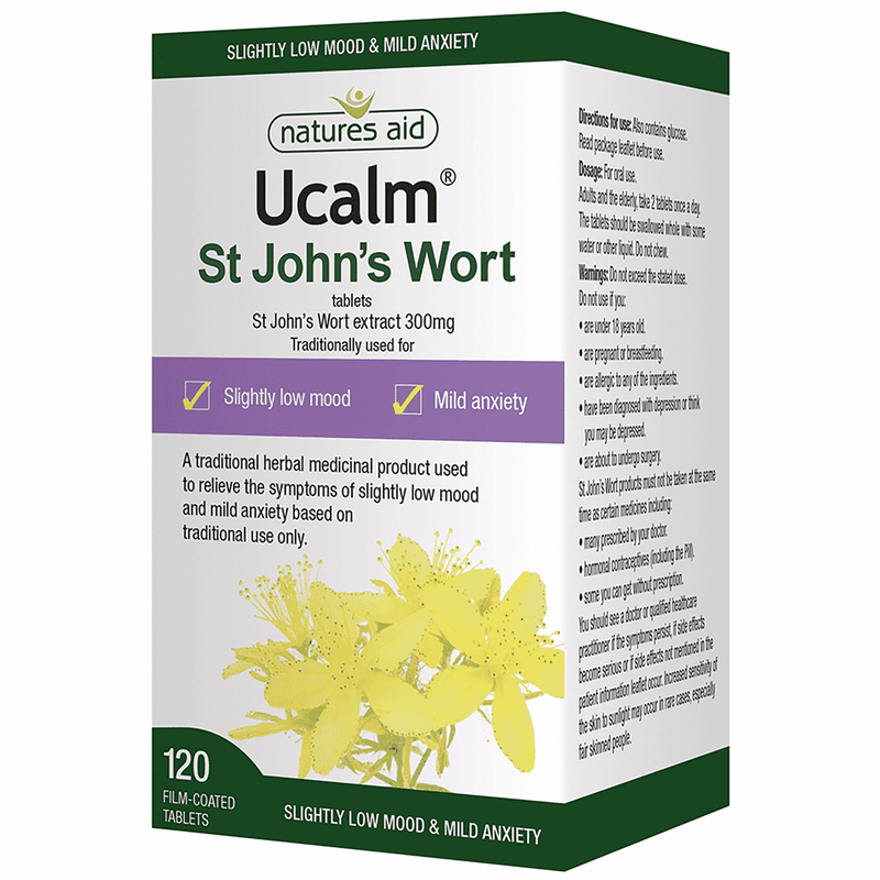 Natures Aid Ucalm® St. John's Wort Tablets 120s