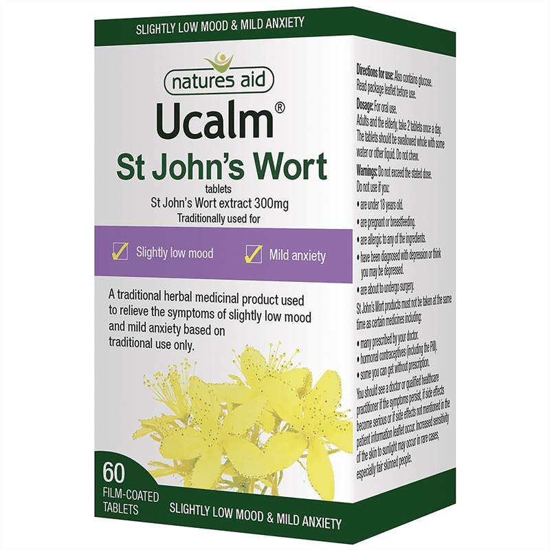 Natures Aid Ucalm® St. John's Wort Tablets 60s
