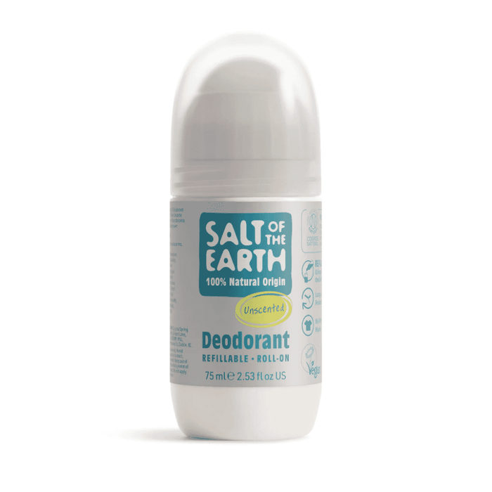 Salt of the Earth Unscented Deodorant Refillable Roll-On 75ml