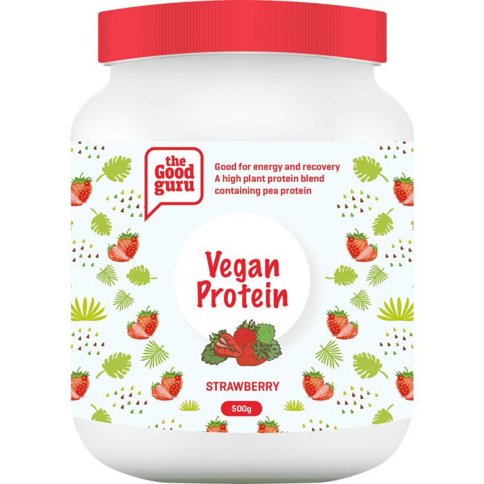 the Good guru Vegan Protein Strawberry 500g