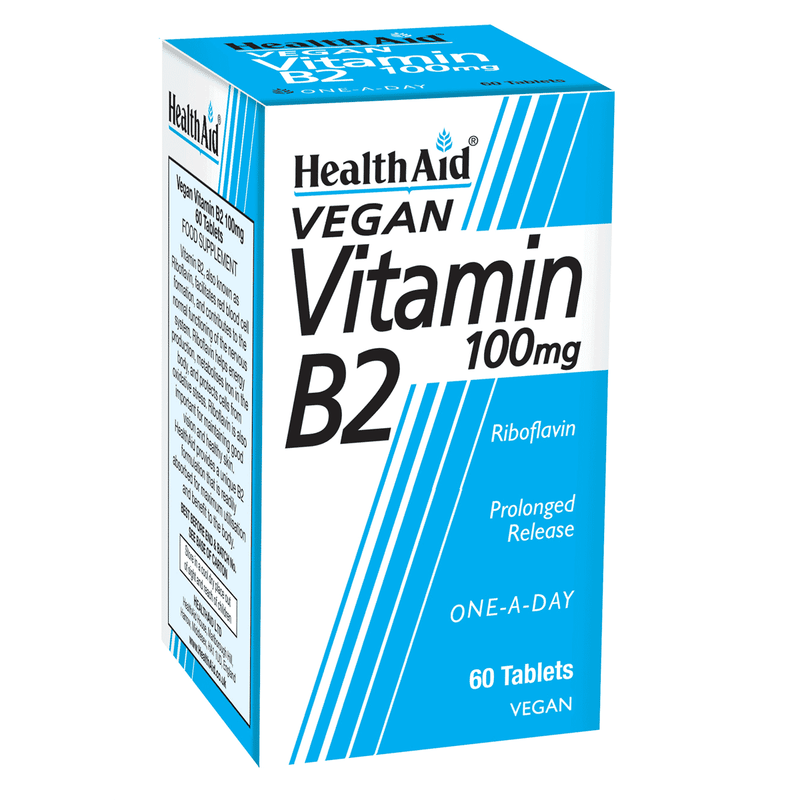 Health Aid Vegan Vitamin B2 100mg 60s