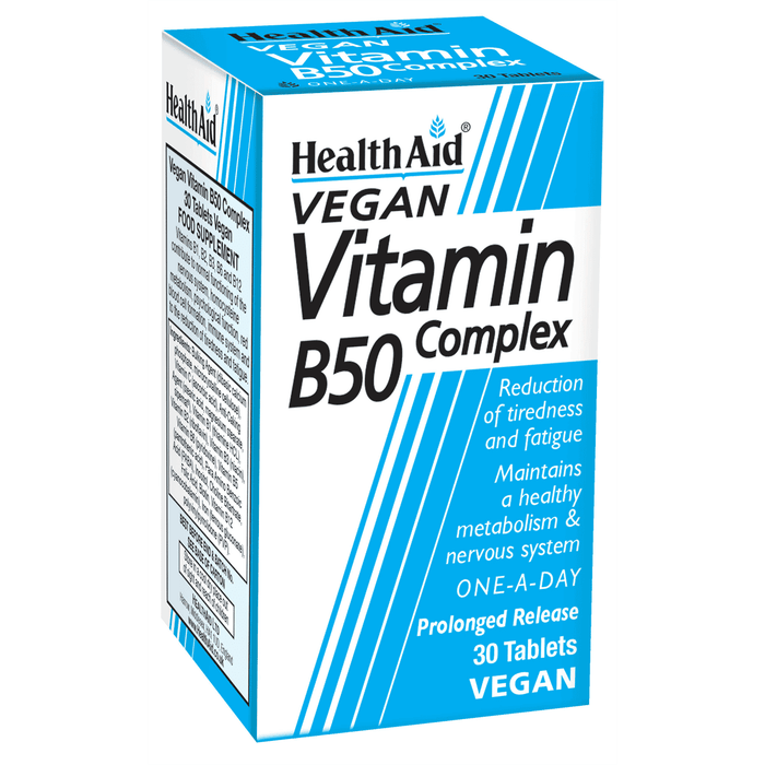 Health Aid Vegan Vitamin B50 Complex 30s