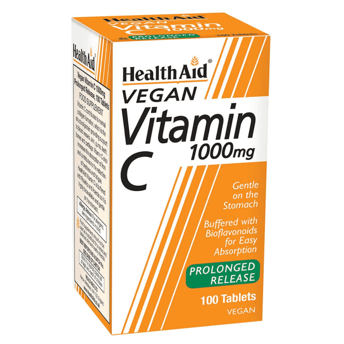 Health Aid Vegan Vitamin C 1000mg Prolonged Release 100s