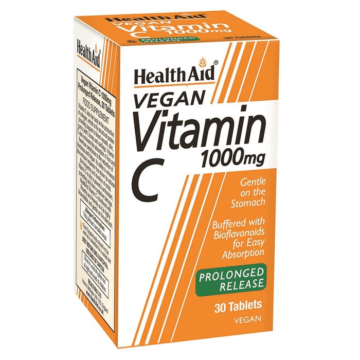 Health Aid Vegan Vitamin C 1000mg Prolonged Release 30s