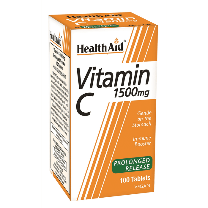 Health Aid Vegan Vitamin C 1500mg Prolonged Release 100s