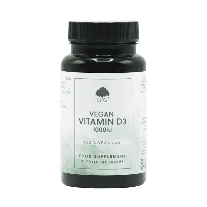 G&G Vitamins Vegan Vitamin D3 1000iu 120s