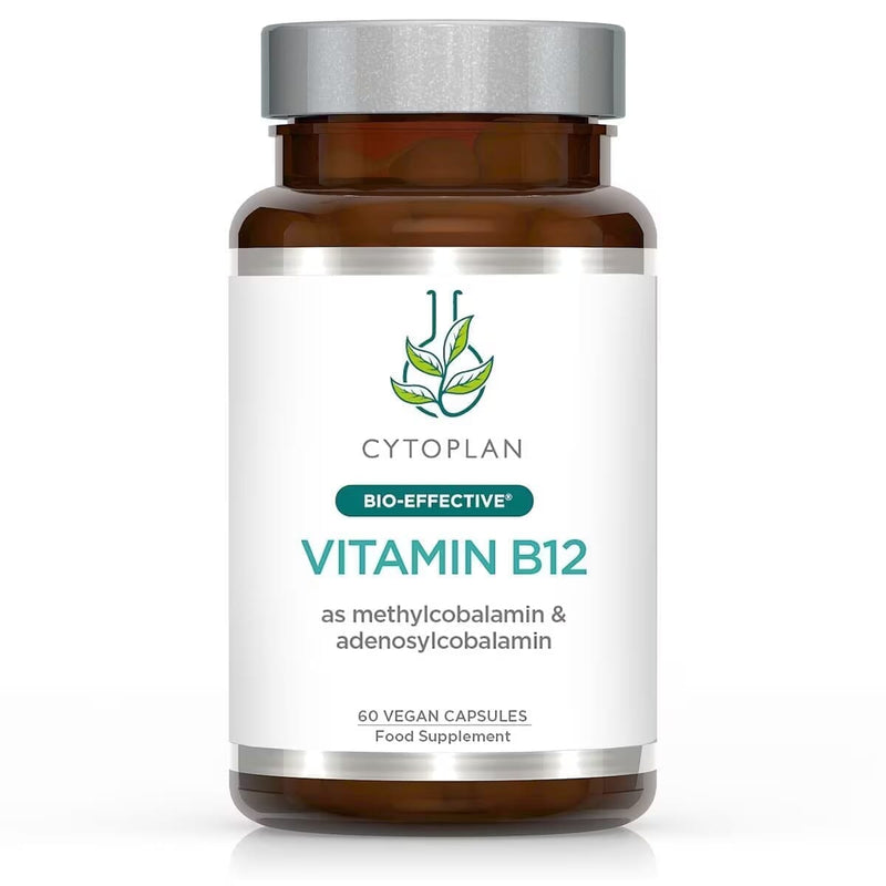 Cytoplan Vitamin B12 capsules with methylcobalamin and adenosylcobalamin, 60 softgel capsules for nutritional support