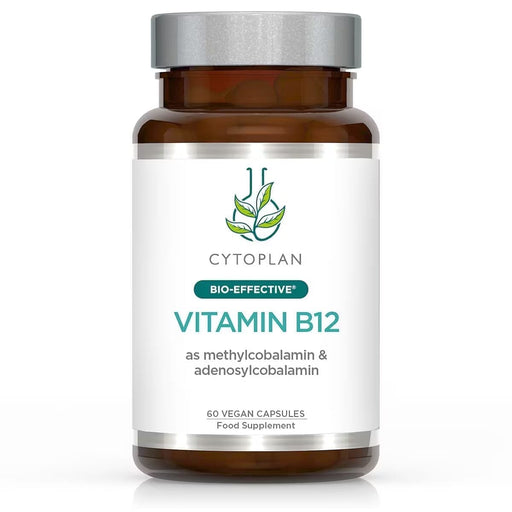 Cytoplan Vitamin B12 capsules with methylcobalamin and adenosylcobalamin, 60 softgel capsules for nutritional support