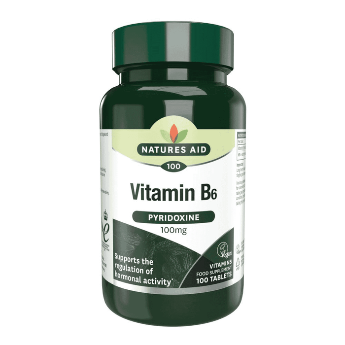 Natures Aid Vitamin B6 (Pyridoxine) 100mg 100s