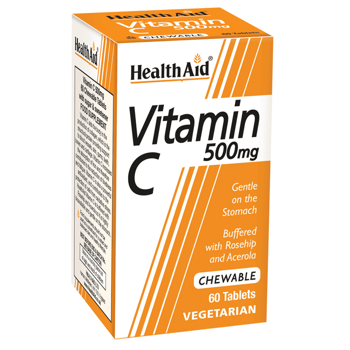 Health Aid Vitamin C 500mg Chewable 60s