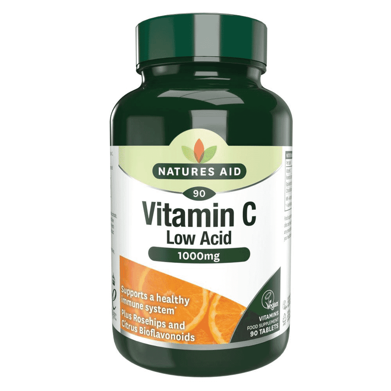 Natures Aid Vitamin C Low Acid (1000mg) 90s