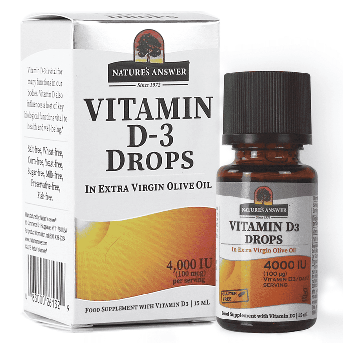 Nature's Answer Vitamin D-3 Drops 4,000iu 15ml