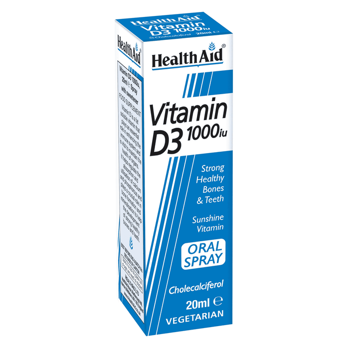 Health Aid Vitamin D3 1000iu Oral Spray 20ml