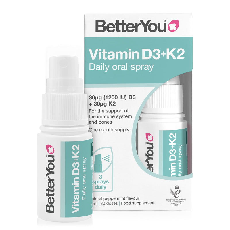 BetterYou Vitamin D3 1200iu + K2 12ml