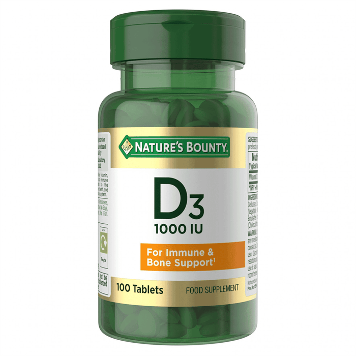 Nature's Bounty Vitamin D3 25ug 1000iu 100s