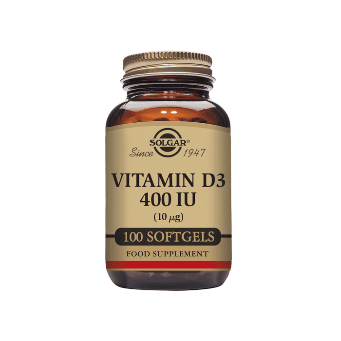 Solgar Vitamin D3 400iu (10ug) 100 Softgels