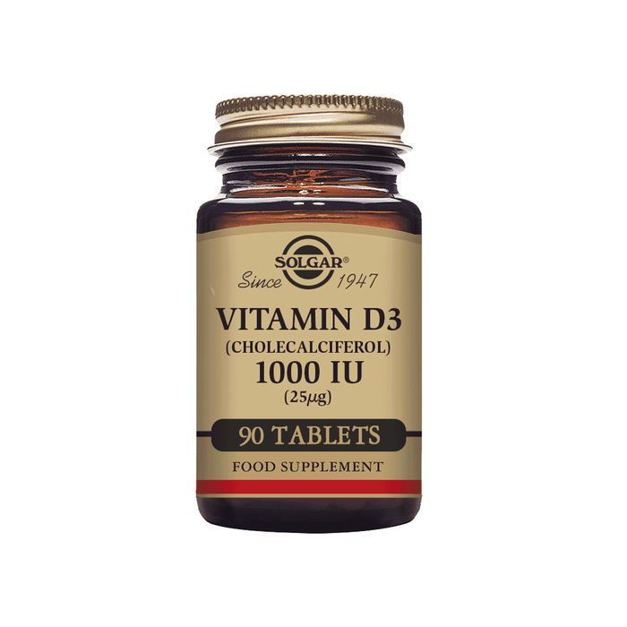 Solgar Vitamin D3 (Cholecalciferol) 1000iu (25ug) 90 Tablets
