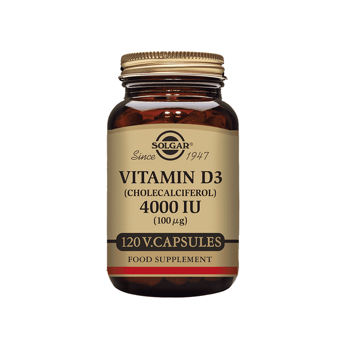 Solgar Vitamin D3 (Cholecalciferol) 4000iu (100ug) 120 V.Capsules