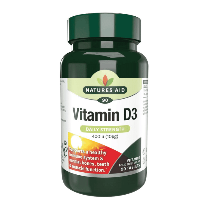 Natures Aid Vitamin D3 (Daily Strength) 400iu 90s