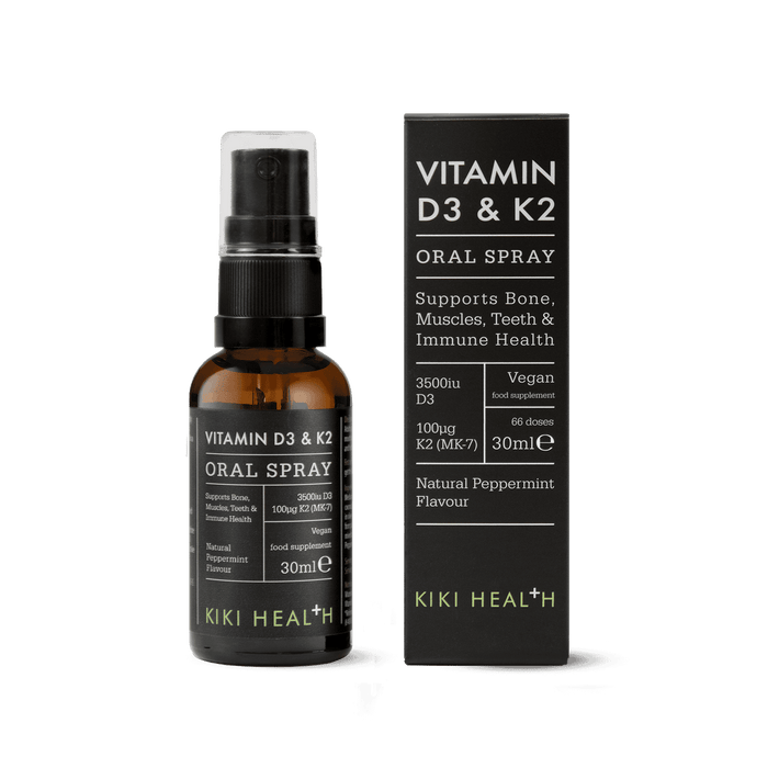 Kiki Health Vitamin D3 & K2 Oral Spray Natural Peppermint Flavour 30ml 