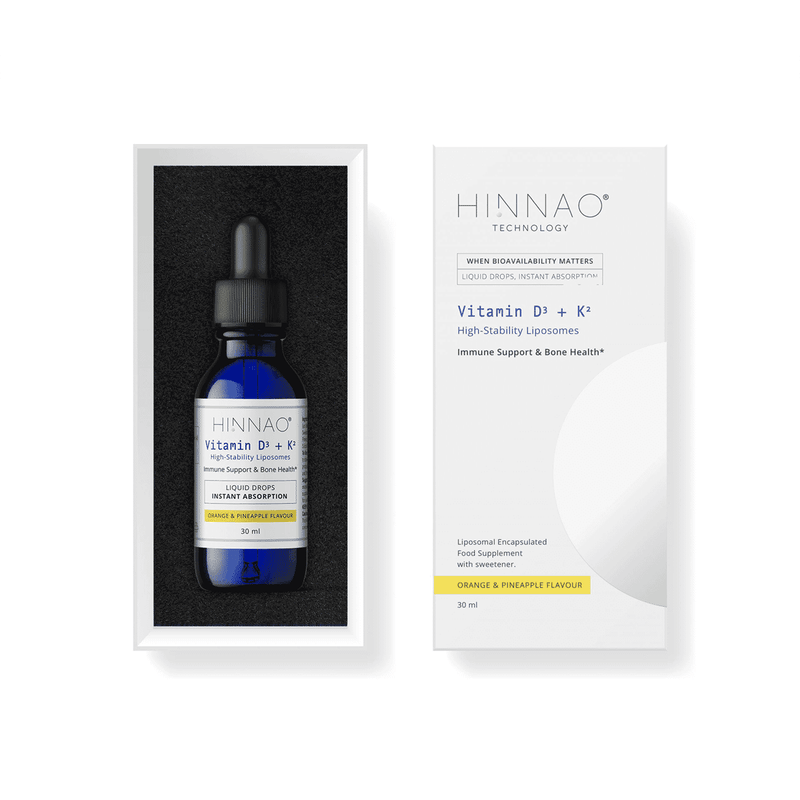 HINNAO Technology Vitamin D3 + K2 Orange & Pineapple Flavour 30ml