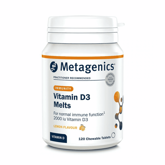 Metagenics Vitamin D3 Melts Lemon Flavour 120s