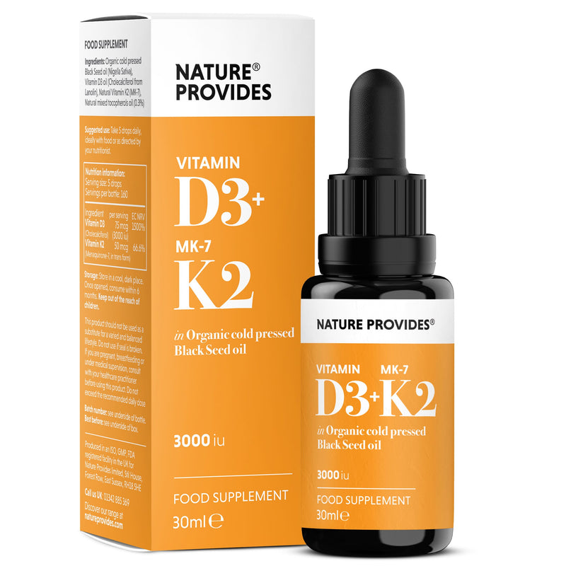 Nature Provides Vitamin D3 + MK-7 K2 30ml
