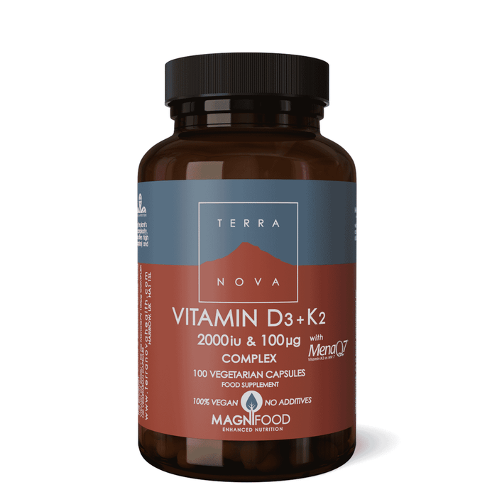 Terranova Vitamin D3 + Vitamin K2 2000iu & 100ug Complex 100s