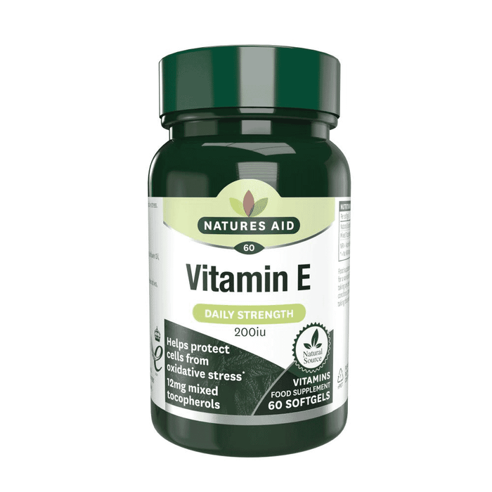 Natures Aid Vitamin E (Daily Strength) 200iu 60s