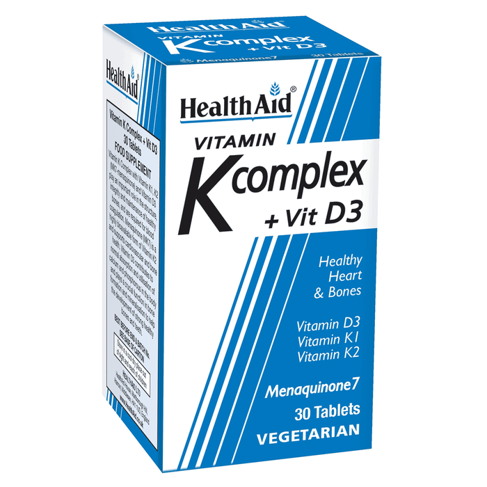 Health Aid Vitamin K Complex + Vit D3 30s