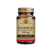 Solgar Vitamin K1 (Phytomenadione) 100mcg supplement bottles, showing the label and packaging of the dietary vitamin product.