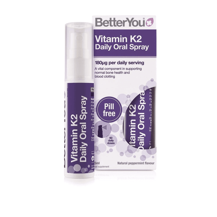 BetterYou Vitamin K2 Daily Oral Spray 180ug 25ml - Dennis the Chemist