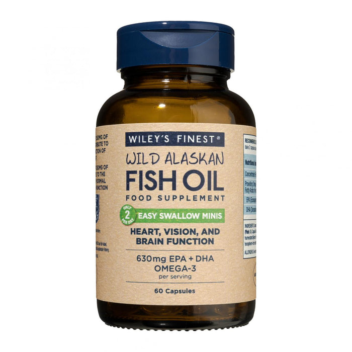 Wiley's Finest Wild Alaskan Fish Oil Easy Swallow Minis 60s - Dennis the Chemist