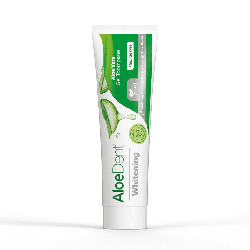 Aloe Dent Whitening Aloe Vera Gel Toothpaste Fluoride Free 100ml