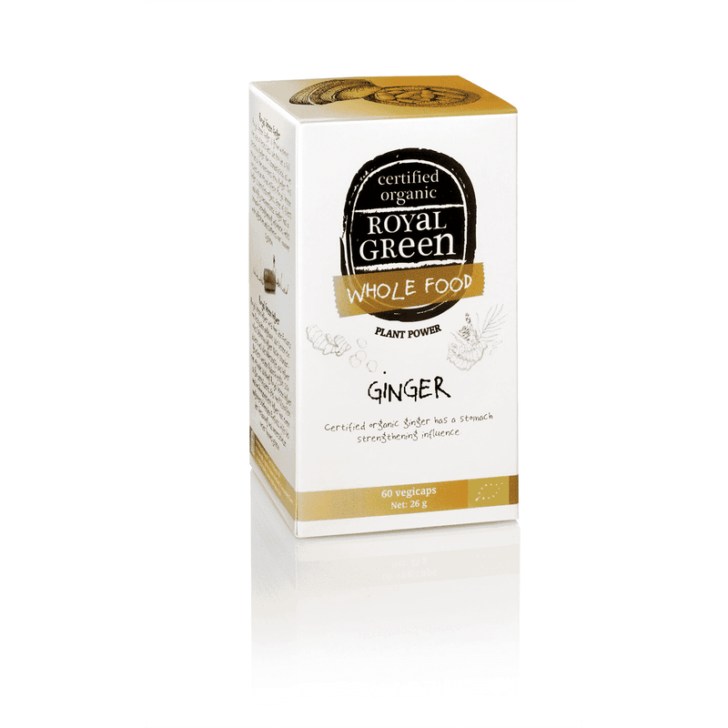 Royal Green Wholefood Ginger 60s