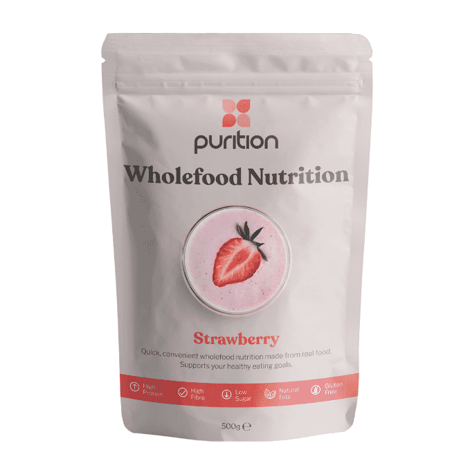 Purition Wholefood Nutrition Strawberry 500g - Dennis the Chemist