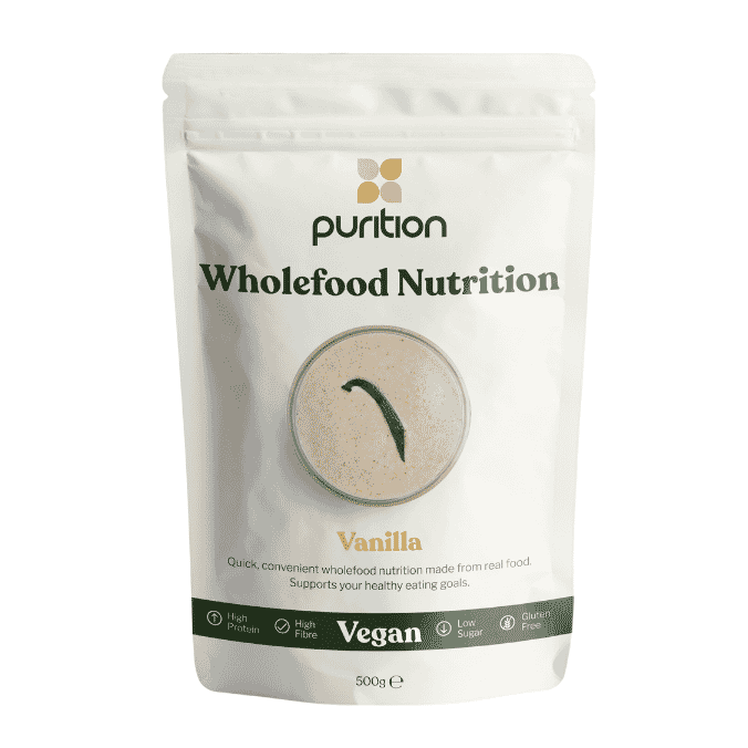 Purition Wholefood Nutrition Vanilla Vegan 500g