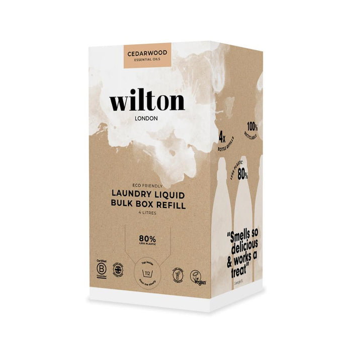 Wilton Laundry Liquid Bulk Box Refill Cedarwood 4 Litres