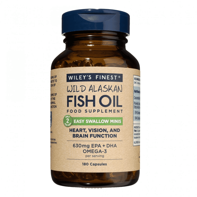 Wiley's Finest Wild Alaskan Fish Oil Easy Swallow Minis 180s