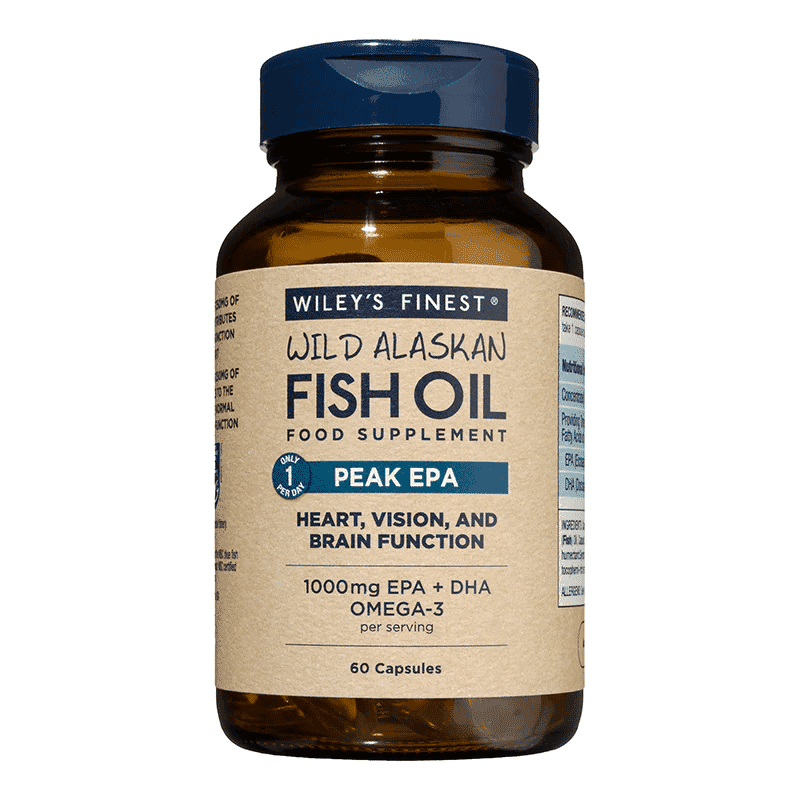 Wiley's Finest Wild Alaskan Fish Oil Peak EPA 1000mg 60s