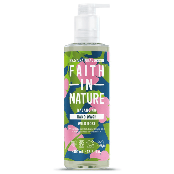 Faith In Nature Wild Rose Hand Wash (Balancing) 400ml
